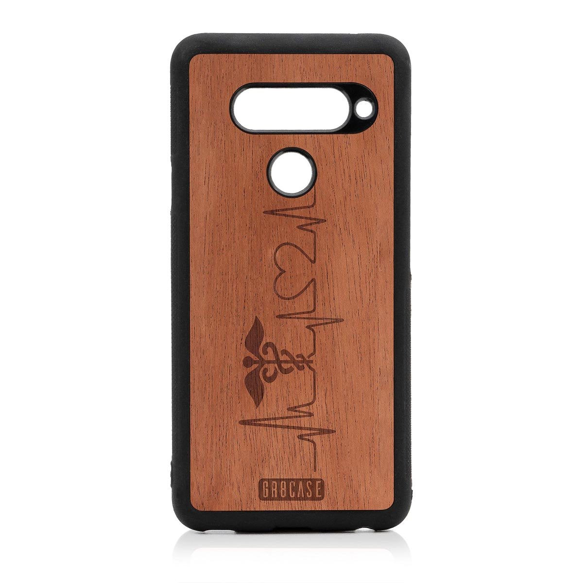 Hero's Heart (Nurse, Doctor) Design Wood Case LG V40 by GR8CASE