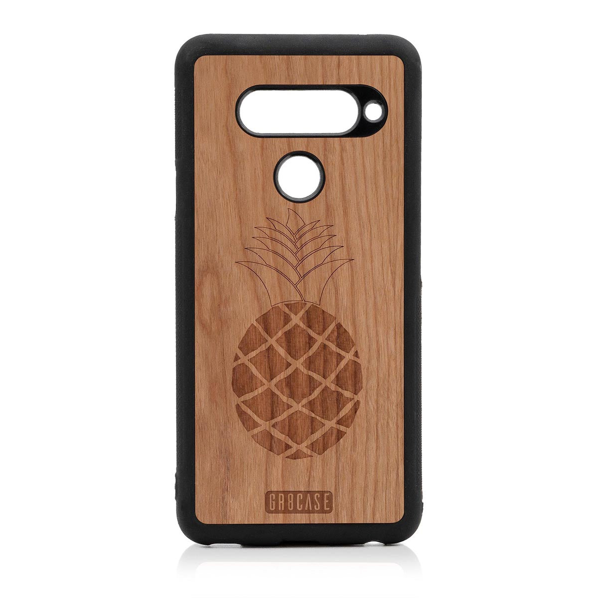 Pineapple Design Wood Case LG V40 by GR8CASE