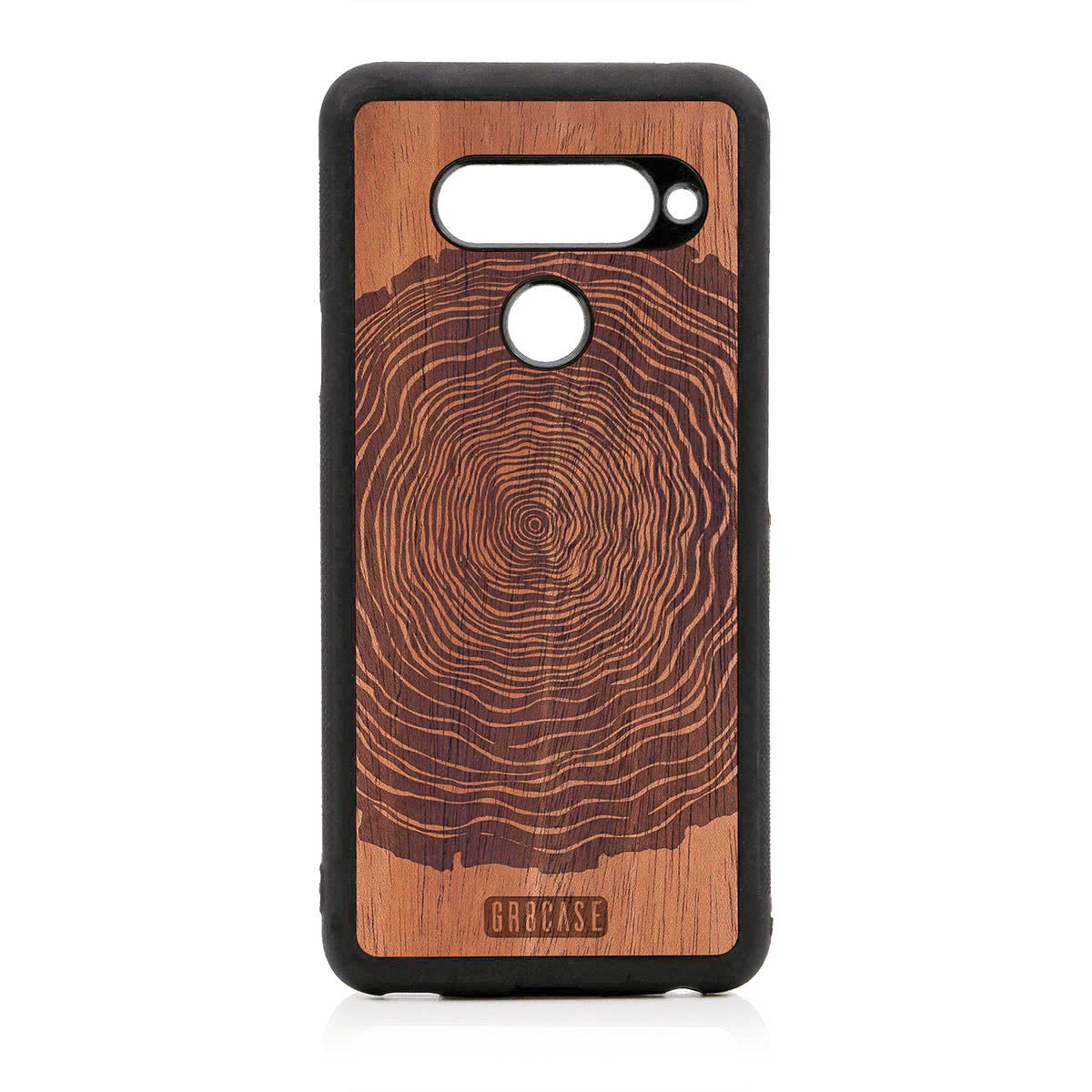 Tree Rings Design Wood Case For LG V40