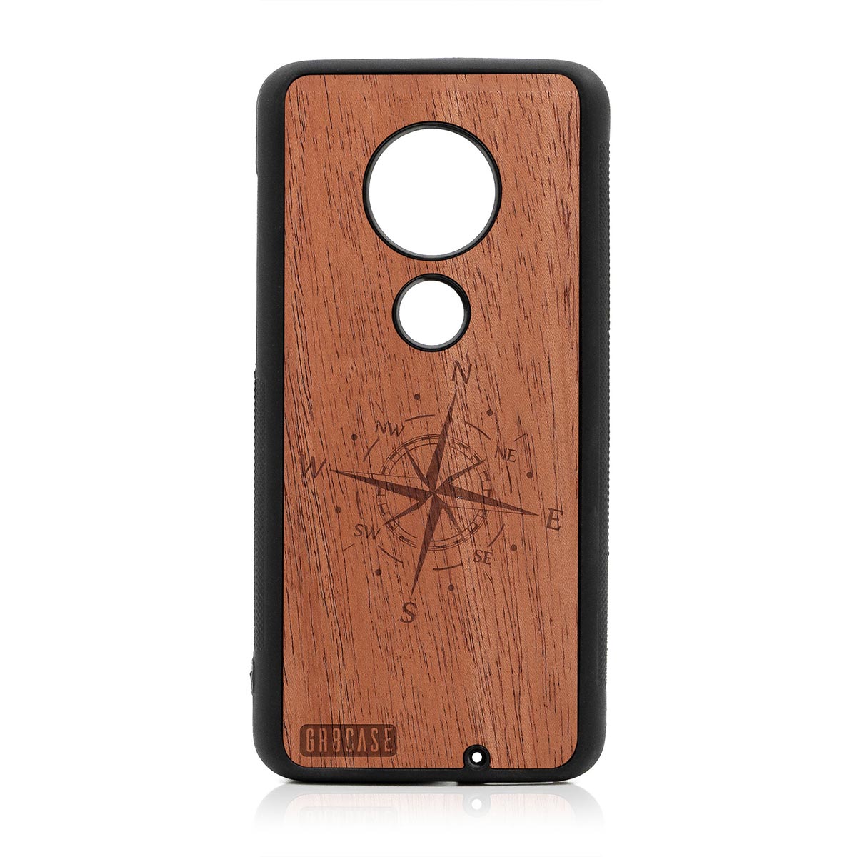 Compass Design Wood Case Moto G7 Plus by GR8CASE