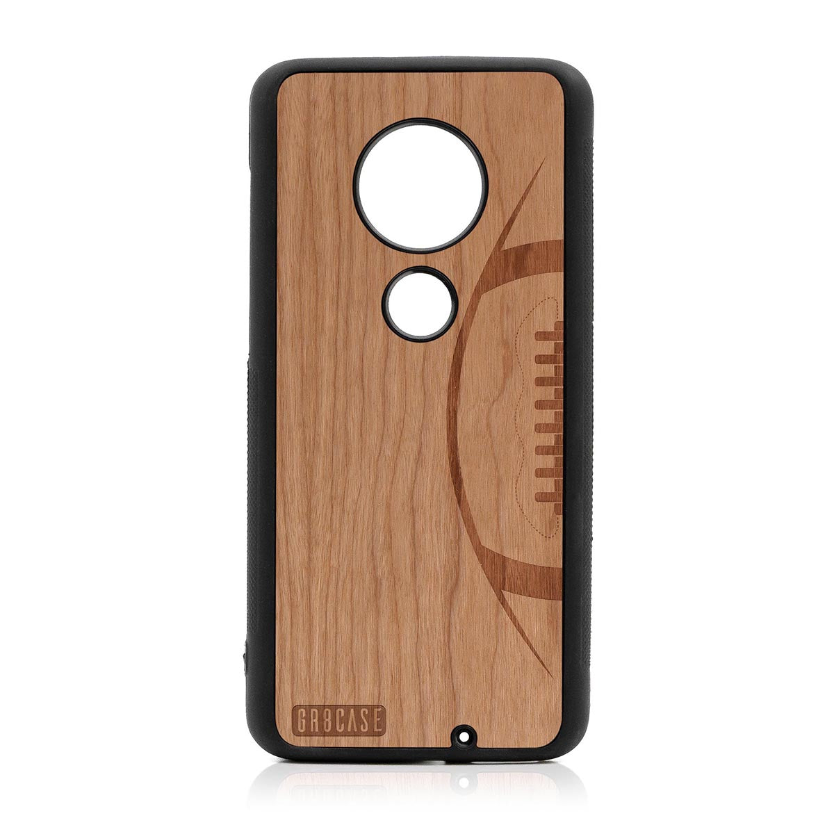 Football Design Wood Case For Moto G7 Plus by GR8CASE