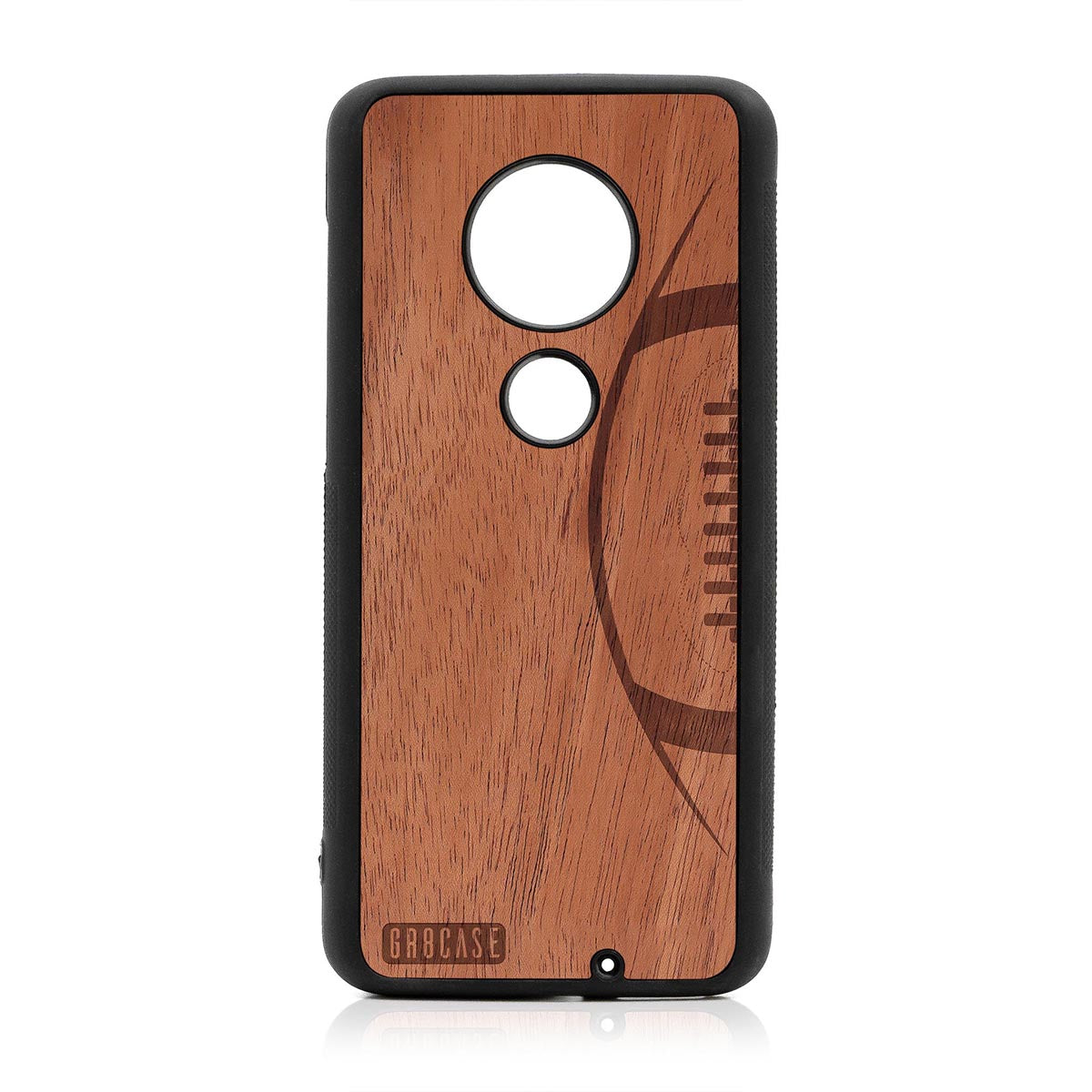 Football Design Wood Case For Moto G7 Plus by GR8CASE