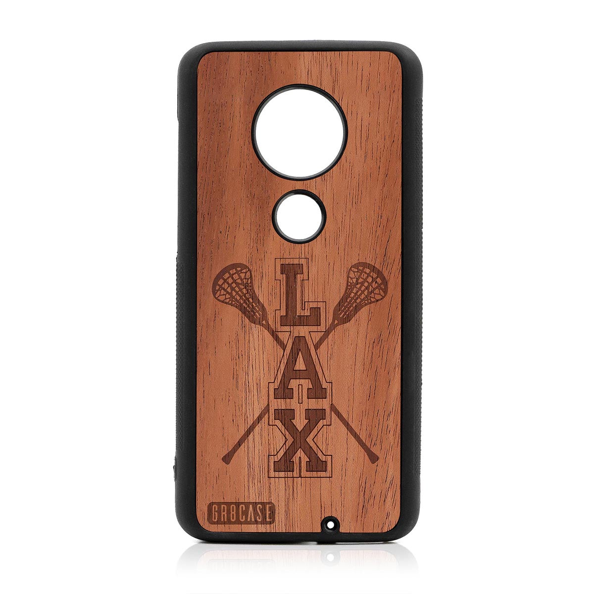 Lacrosse (LAX) Sticks Design Wood Case Moto G7 Plus by GR8CASE