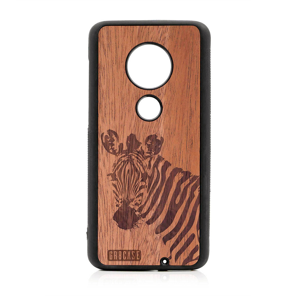 Lookout Zebra Design Wood Case For Moto G7 Plus
