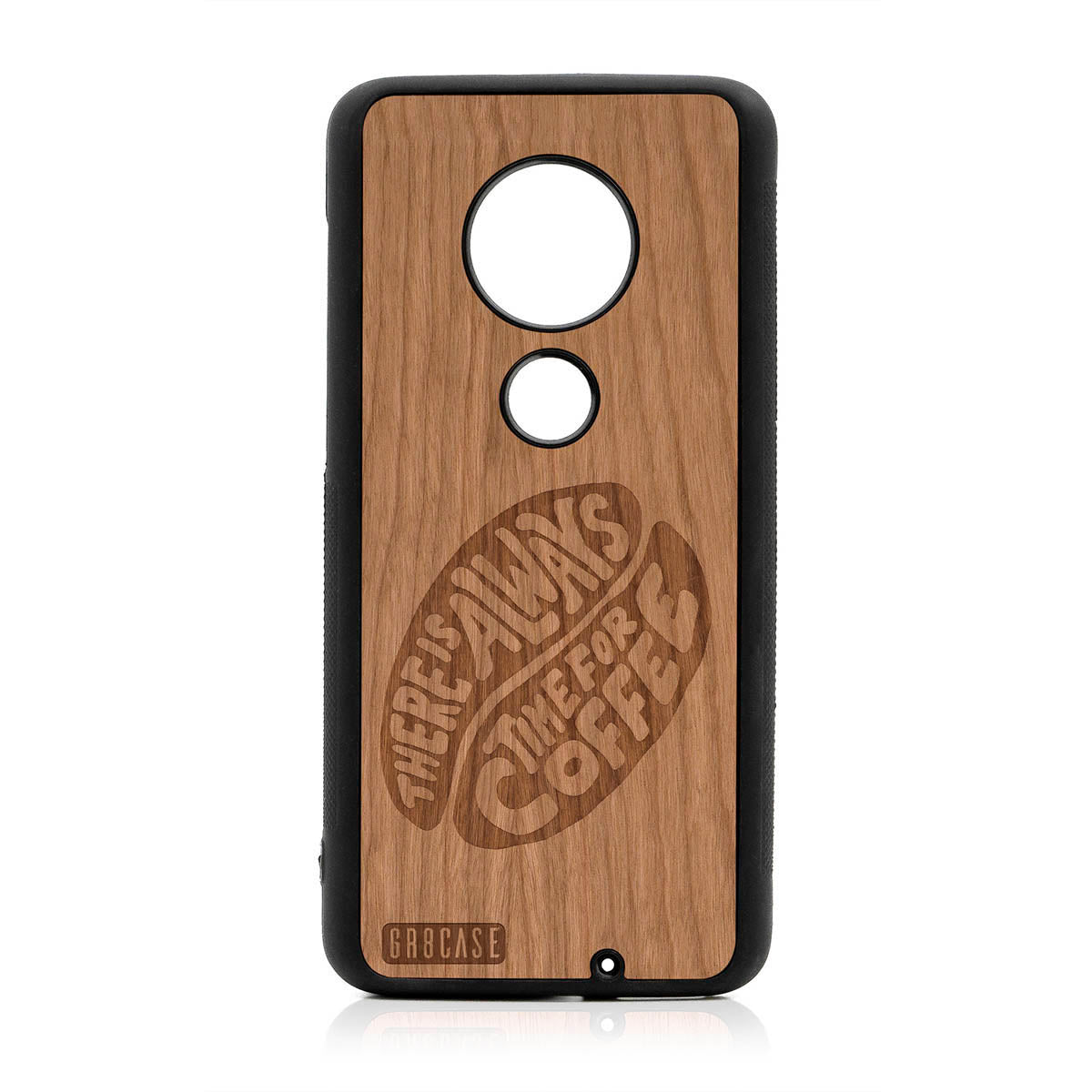 There Is Always Time For Coffee Design Wood Case For Moto G7 Plus