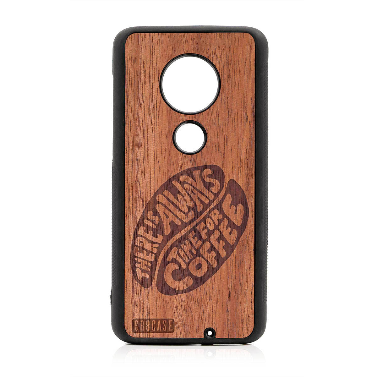 There Is Always Time For Coffee Design Wood Case For Moto G7 Plus
