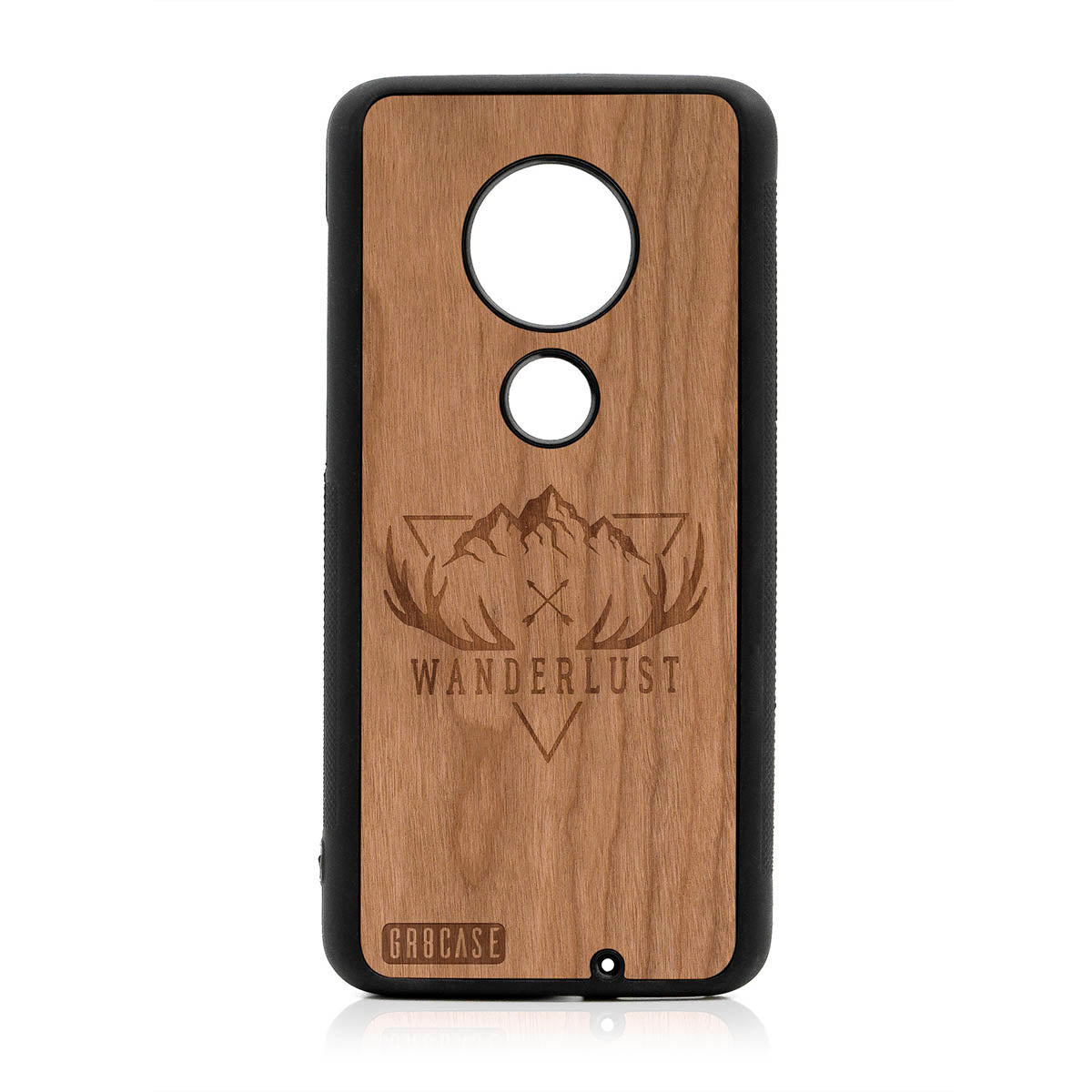 Wanderlust Design Wood Case For Moto G7 Plus