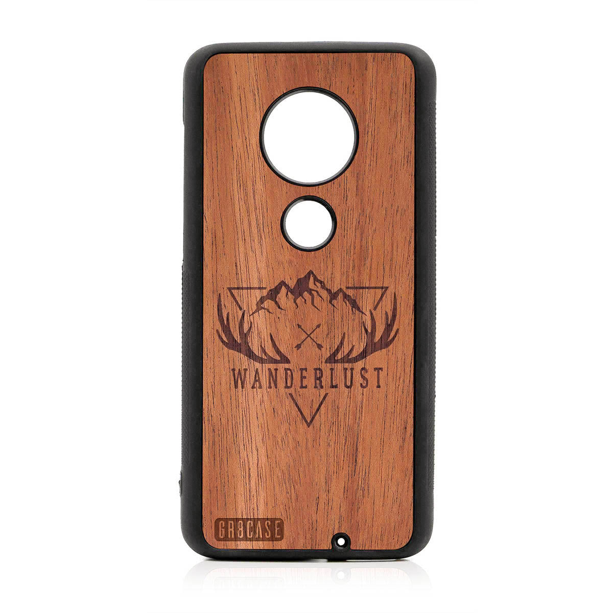 Wanderlust Design Wood Case For Moto G7 Plus