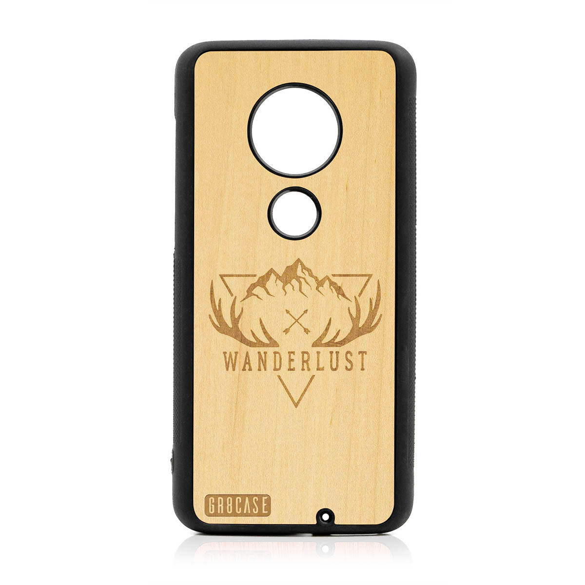 Wanderlust Design Wood Case For Moto G7 Plus