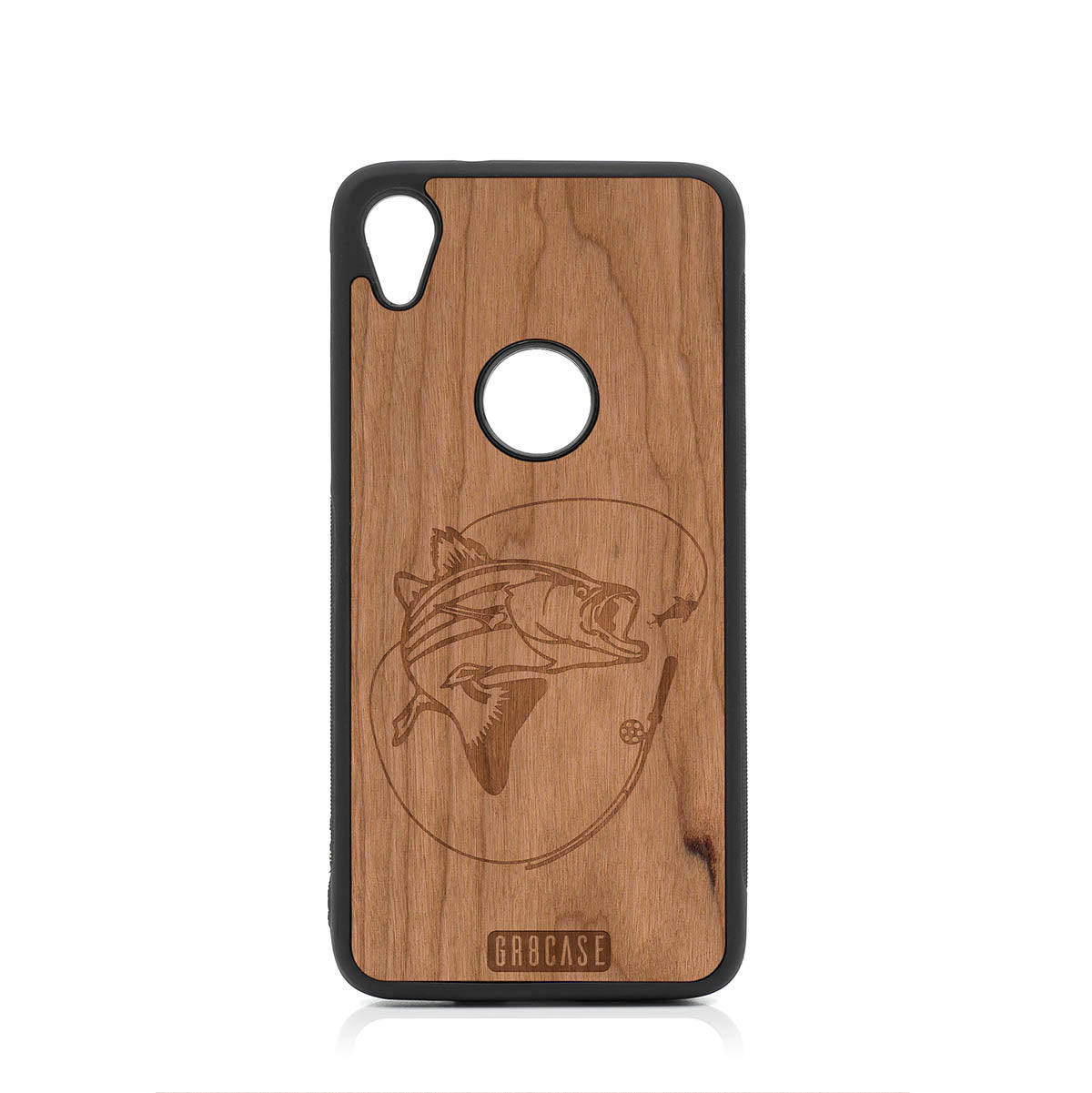 Fish and Reel Design Wood Case For Moto E6 by GR8CASE