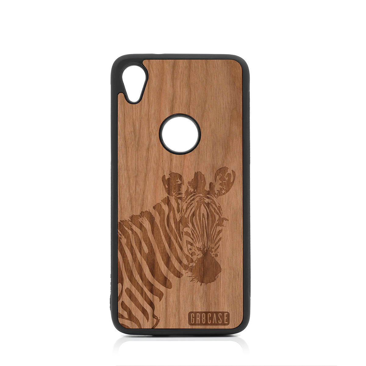 Lookout Zebra Design Wood Case For Moto E6