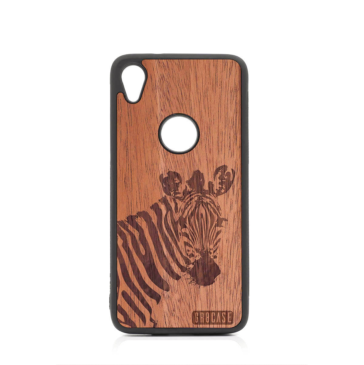 Lookout Zebra Design Wood Case For Moto E6