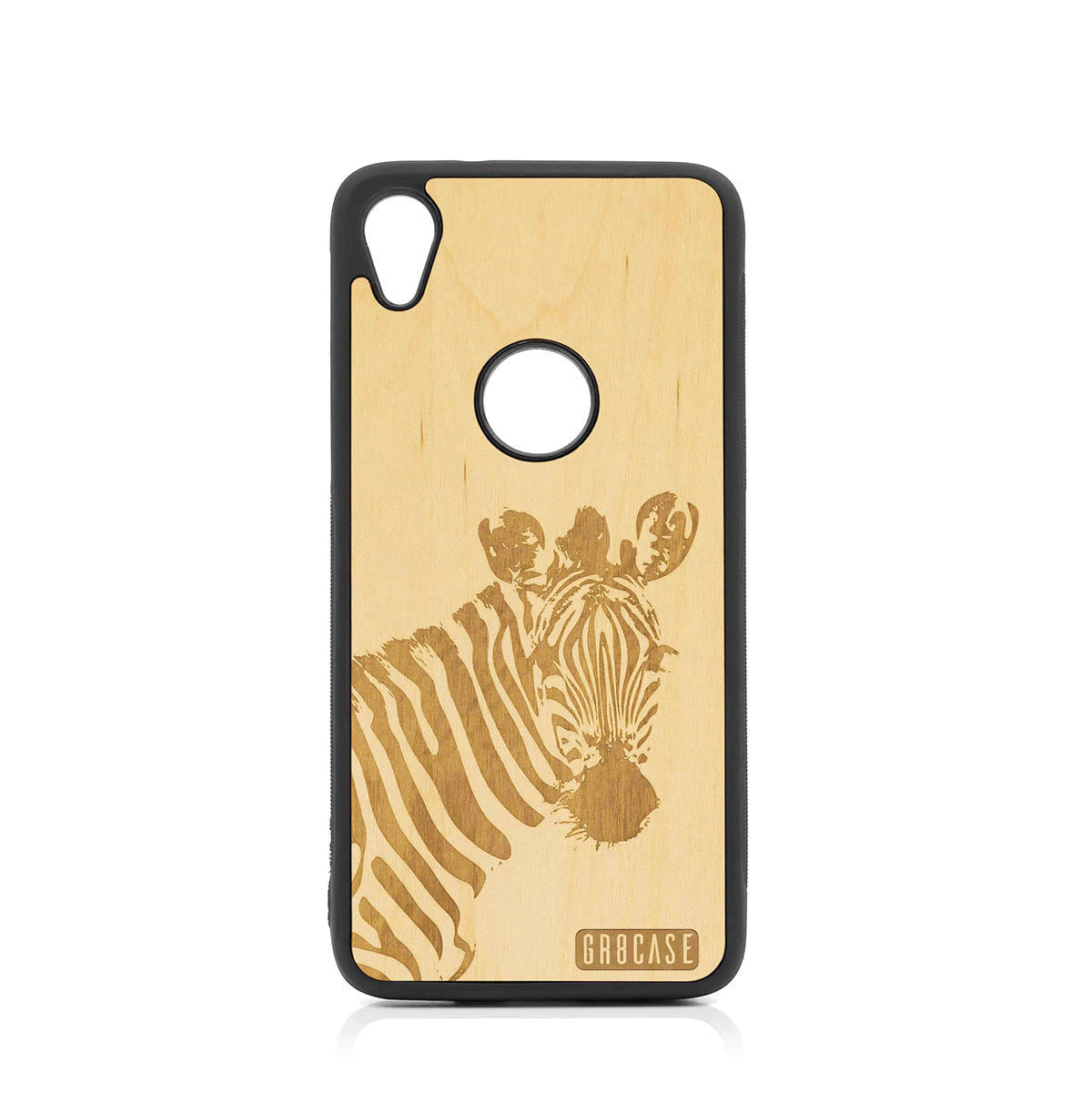Lookout Zebra Design Wood Case For Moto E6