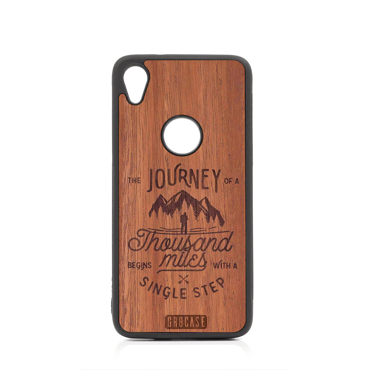 The Journey Of A Thousand Miles Begins With A Single Step Design Wood Case For Moto E6