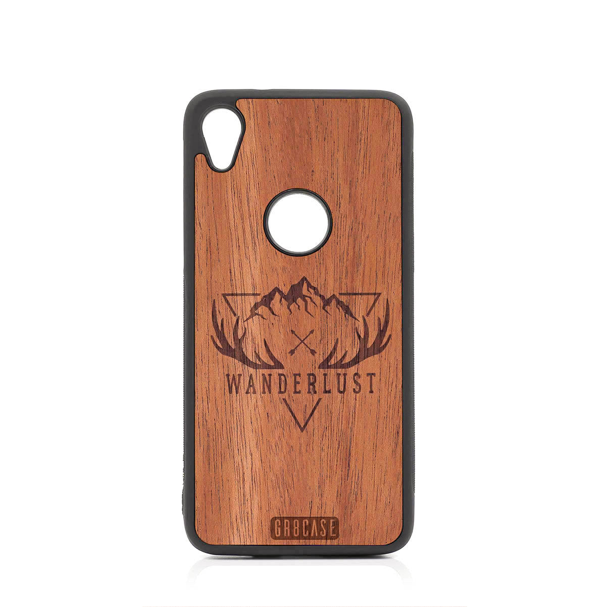 Wanderlust Design Wood Case For Moto E6