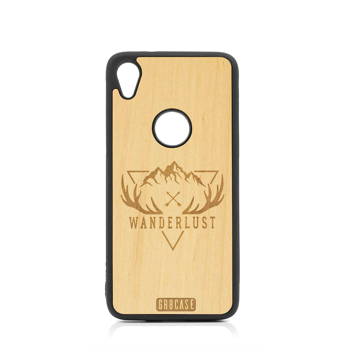 Wanderlust Design Wood Case For Moto E6