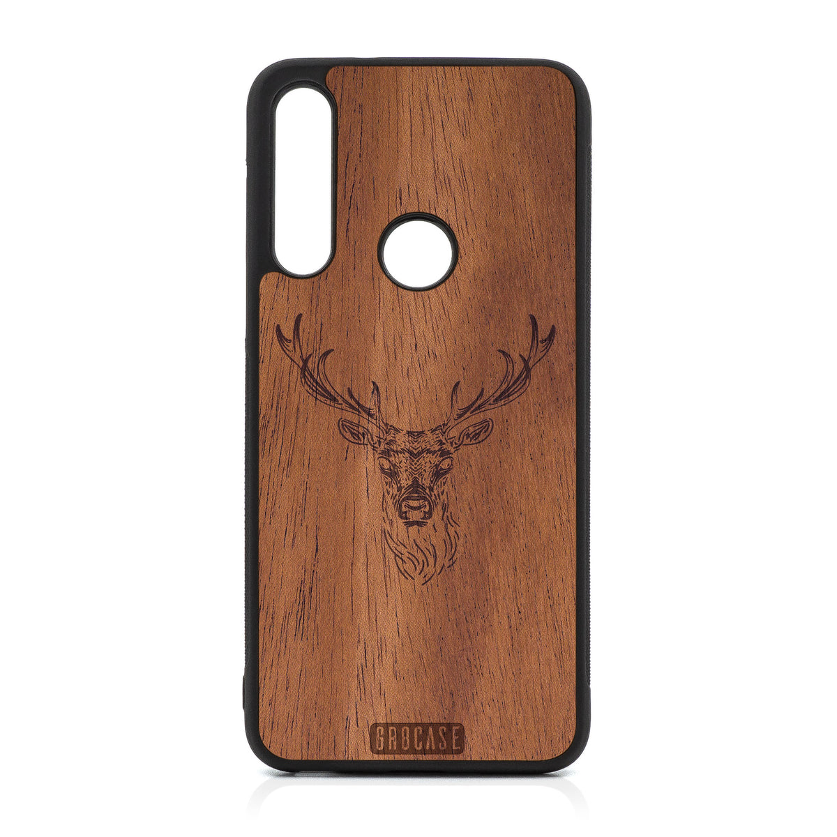 Buck Deer Design Wood Case For Moto G Fast