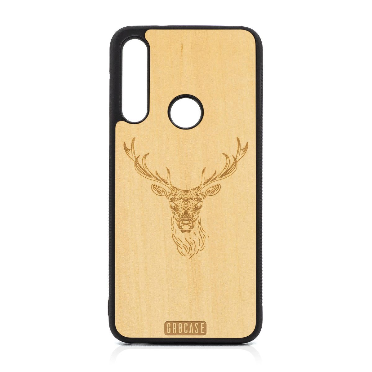 Buck Deer Design Wood Case For Moto G Fast
