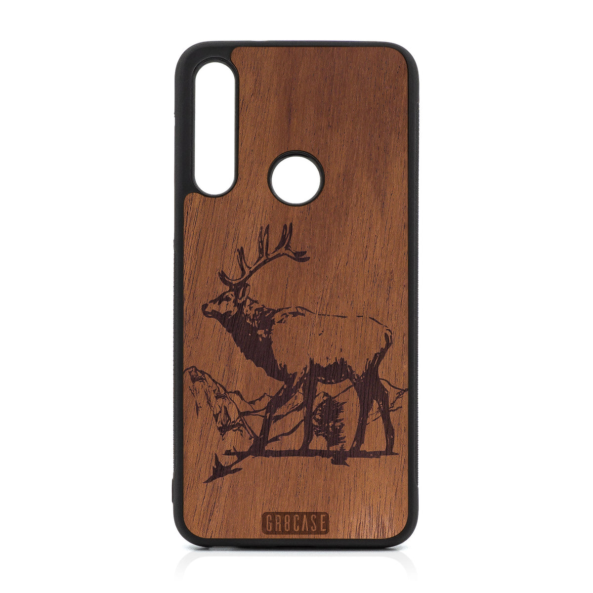 Elk Design Wood Case For Moto G Fast