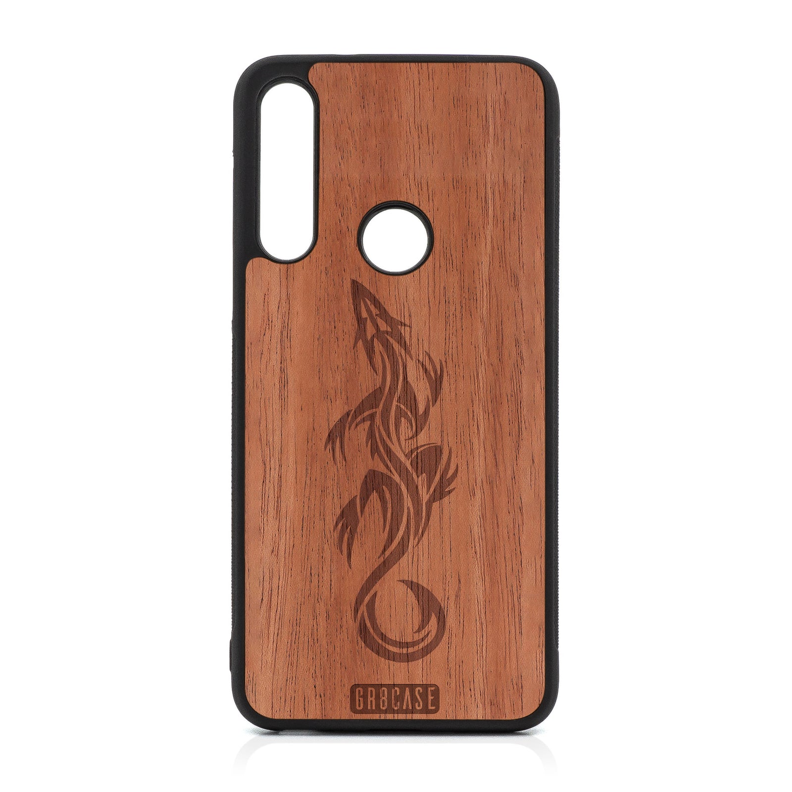 Lizard Design Wood Case For Moto G Fast