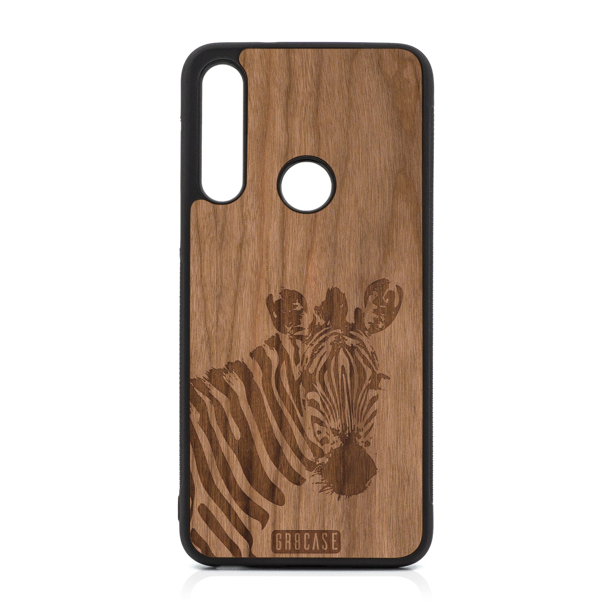 Lookout Zebra Design Wood Case For Moto G Fast
