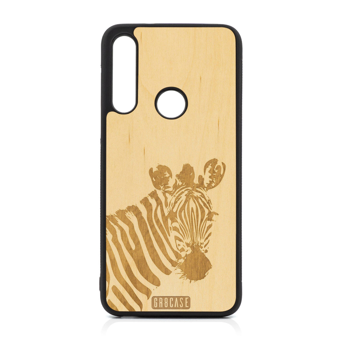 Lookout Zebra Design Wood Case For Moto G Fast