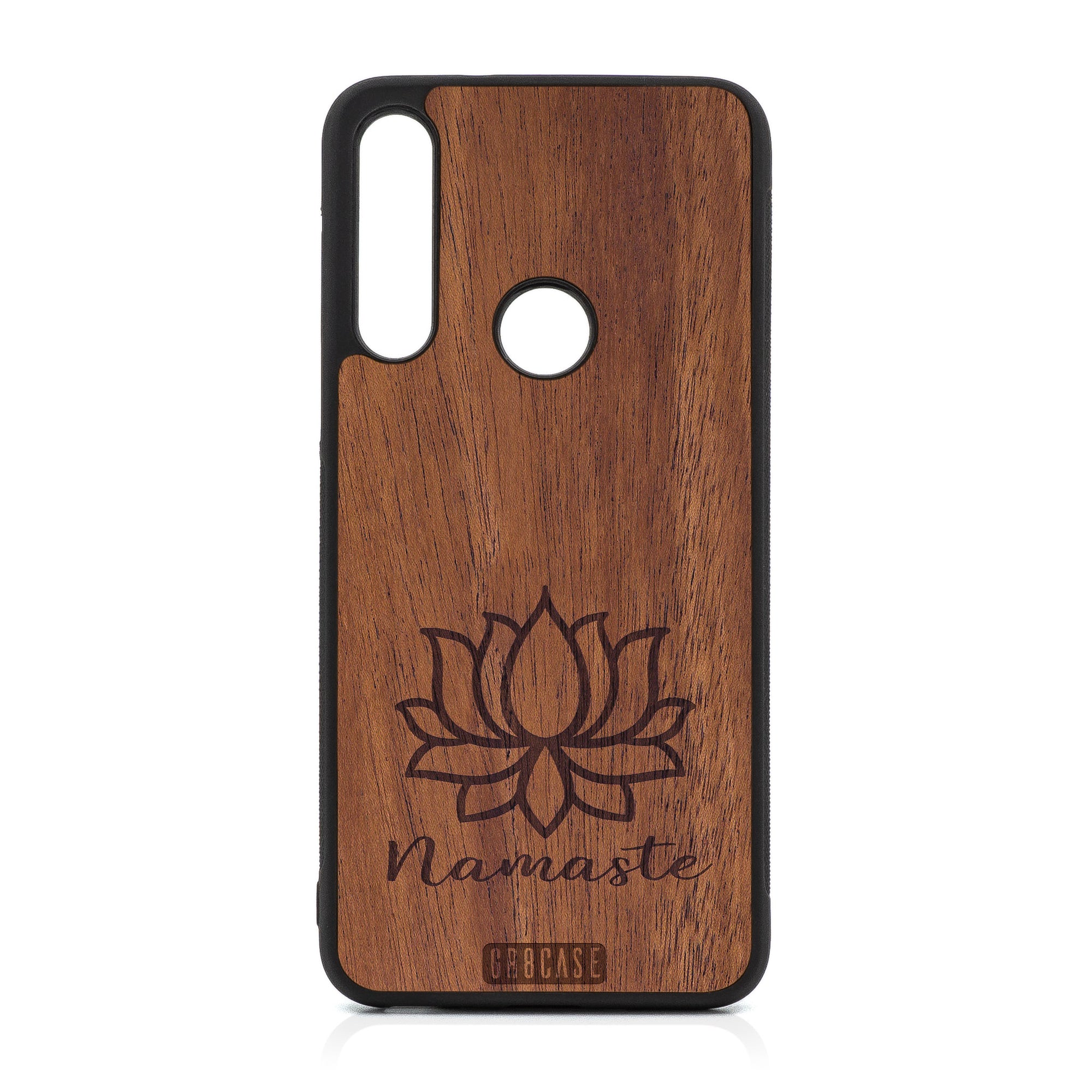 Namaste (Lotus Flower) Design Wood Case For Moto G Fast