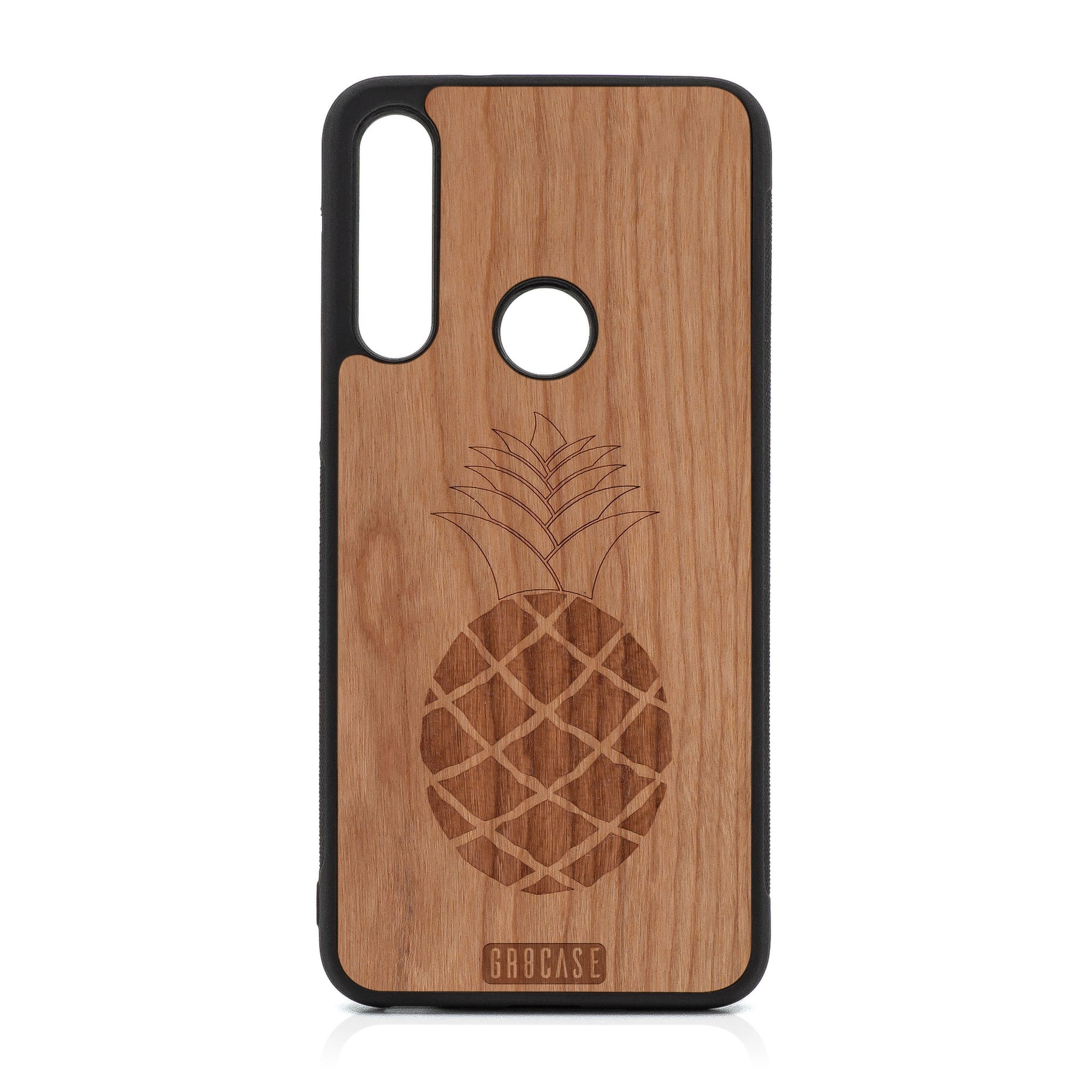 Pineapple Design Wood Case For Moto G Fast
