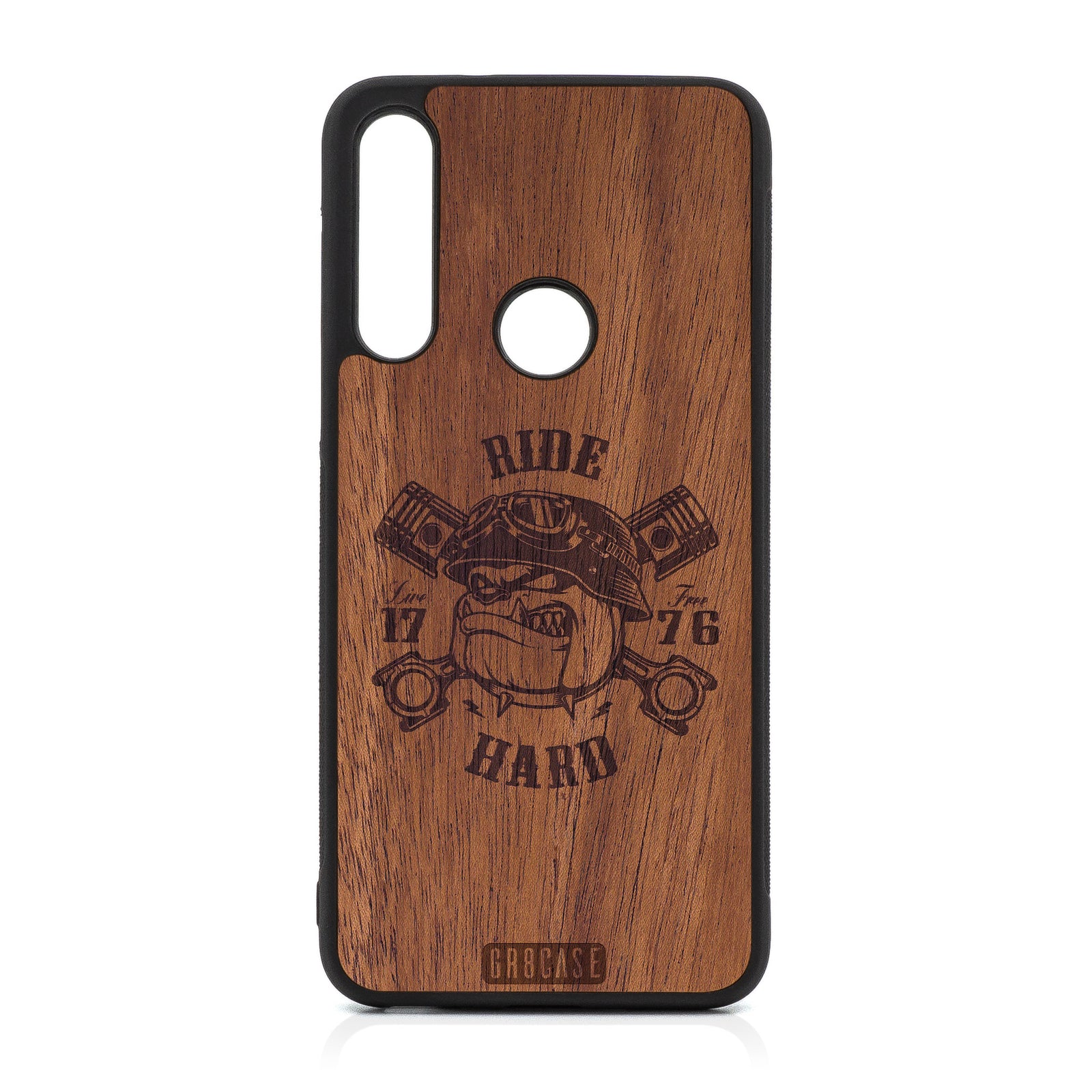 Ride Hard Live Free Design Wood Case For Moto G Fast