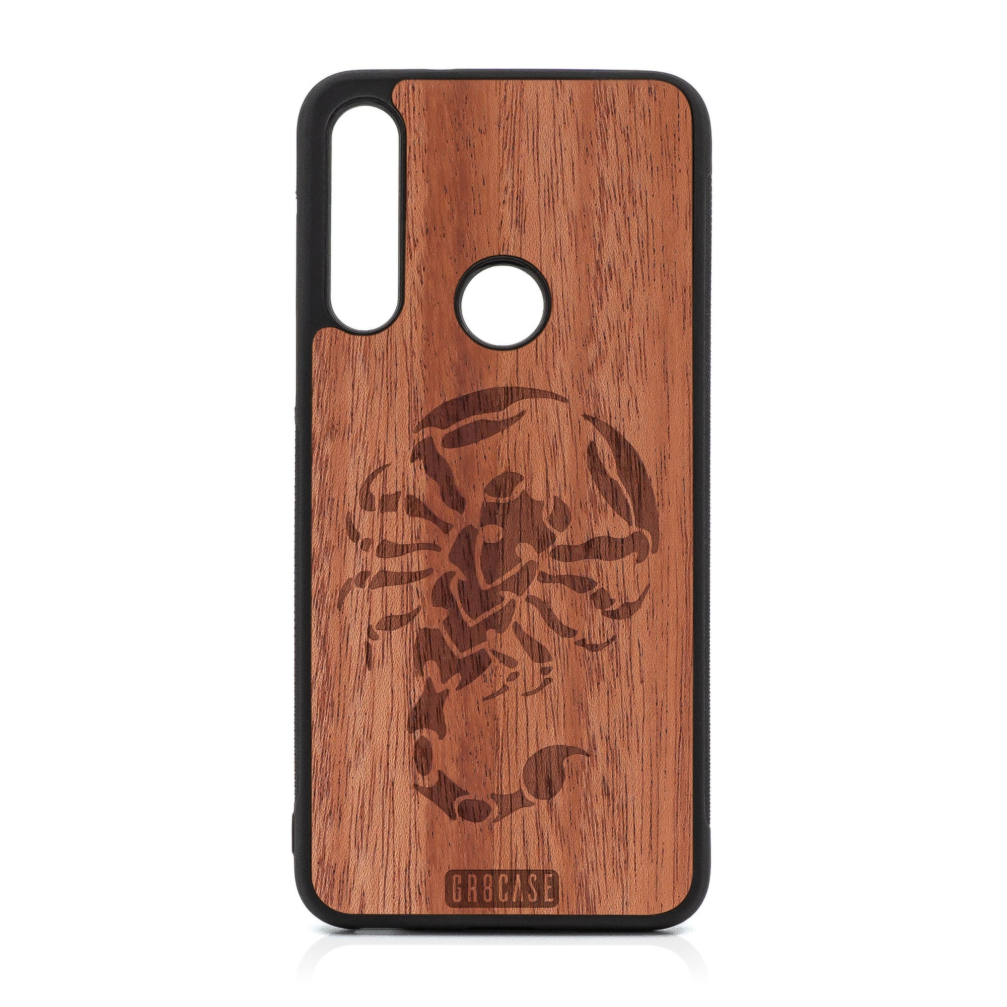Scorpion Design Wood Case For Moto G Fast