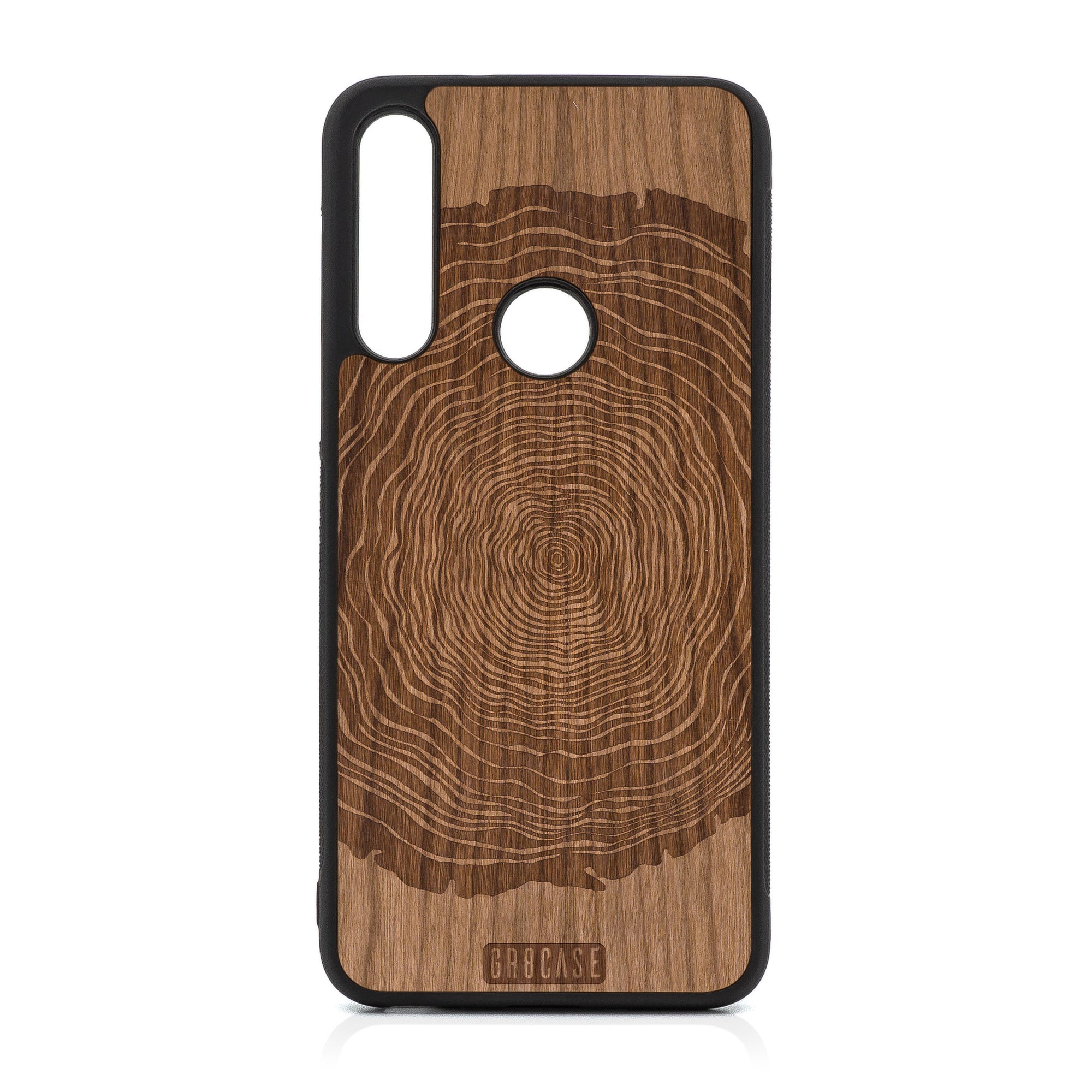 Tree Rings Design Wood Case For Moto G Fast