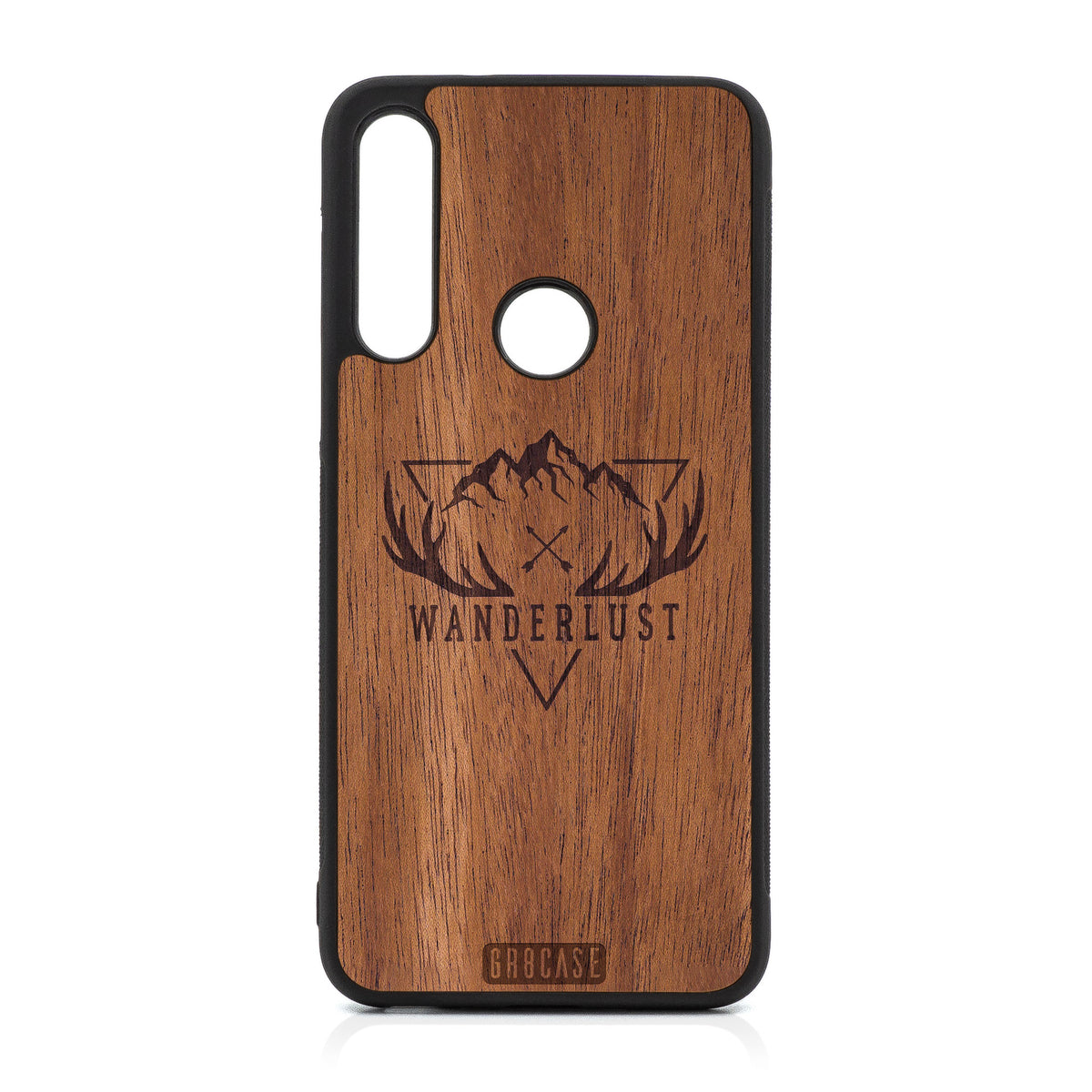 Wanderlust Design Wood Case For Moto G Fast