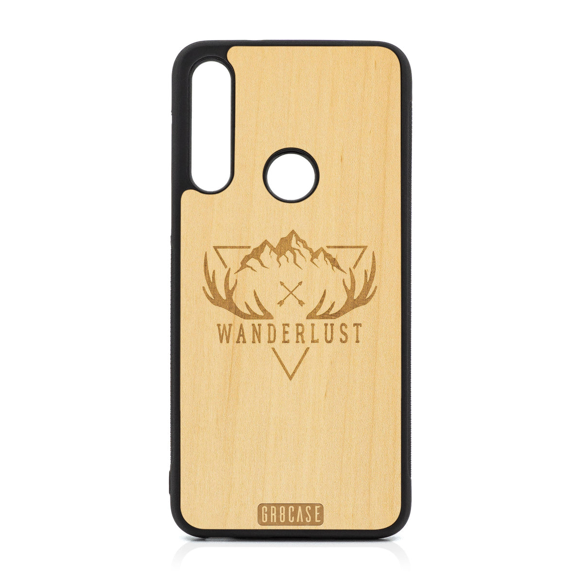 Wanderlust Design Wood Case For Moto G Fast