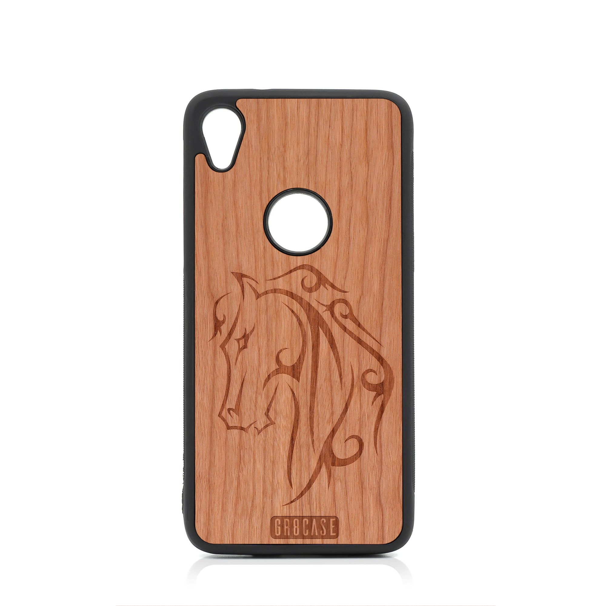 Horse Tattoo Design Wood Case For Moto E6 by GR8CASE