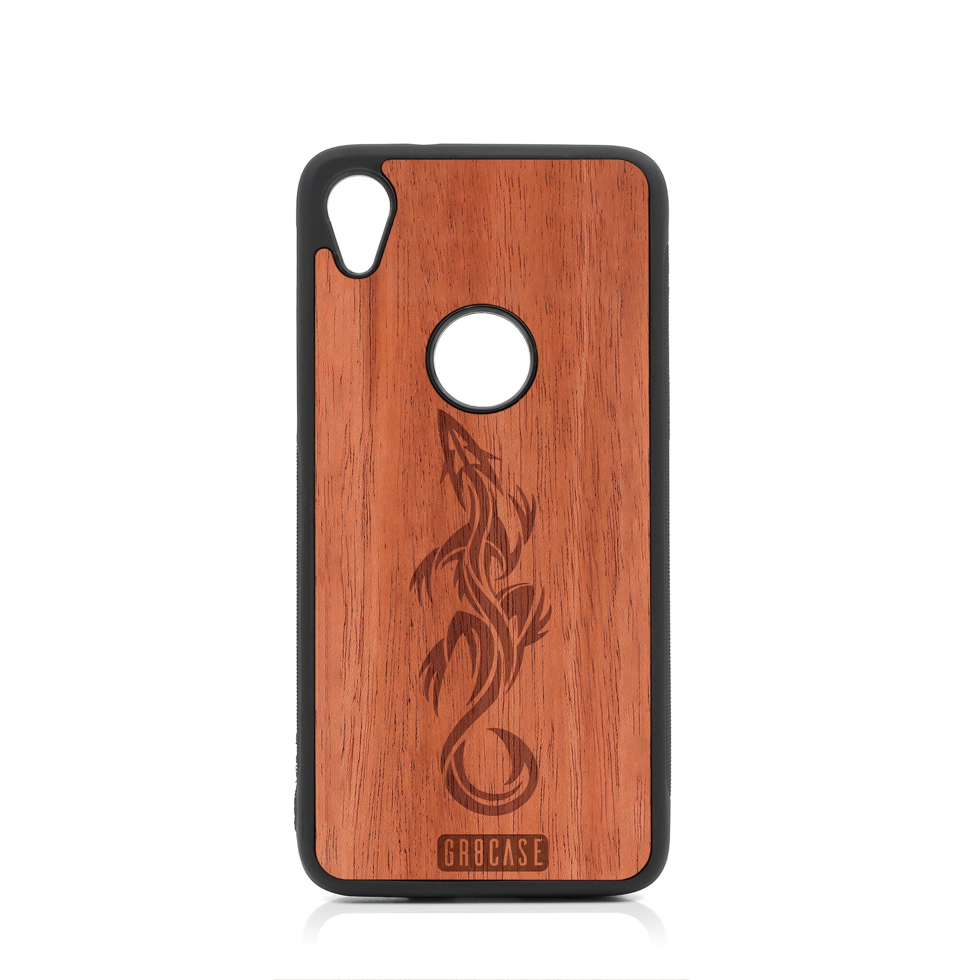 Lizard Design Wood Case For Moto E6 by GR8CASE