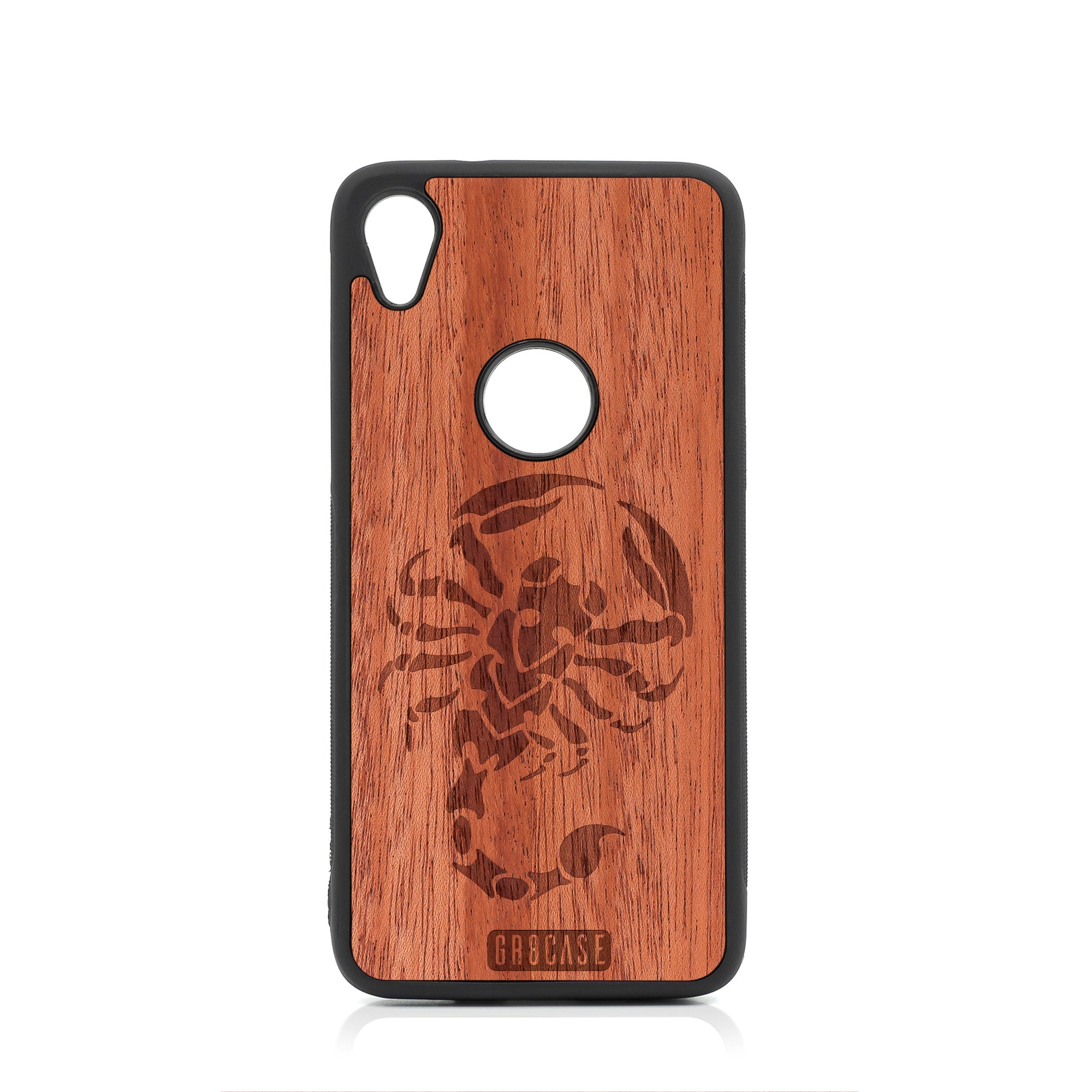 Scorpion Design Wood Case For Moto E6 by GR8CASE