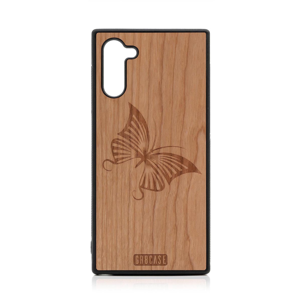 Butterfly Design Wood Case Samsung Galaxy Note 10 by GR8CASE