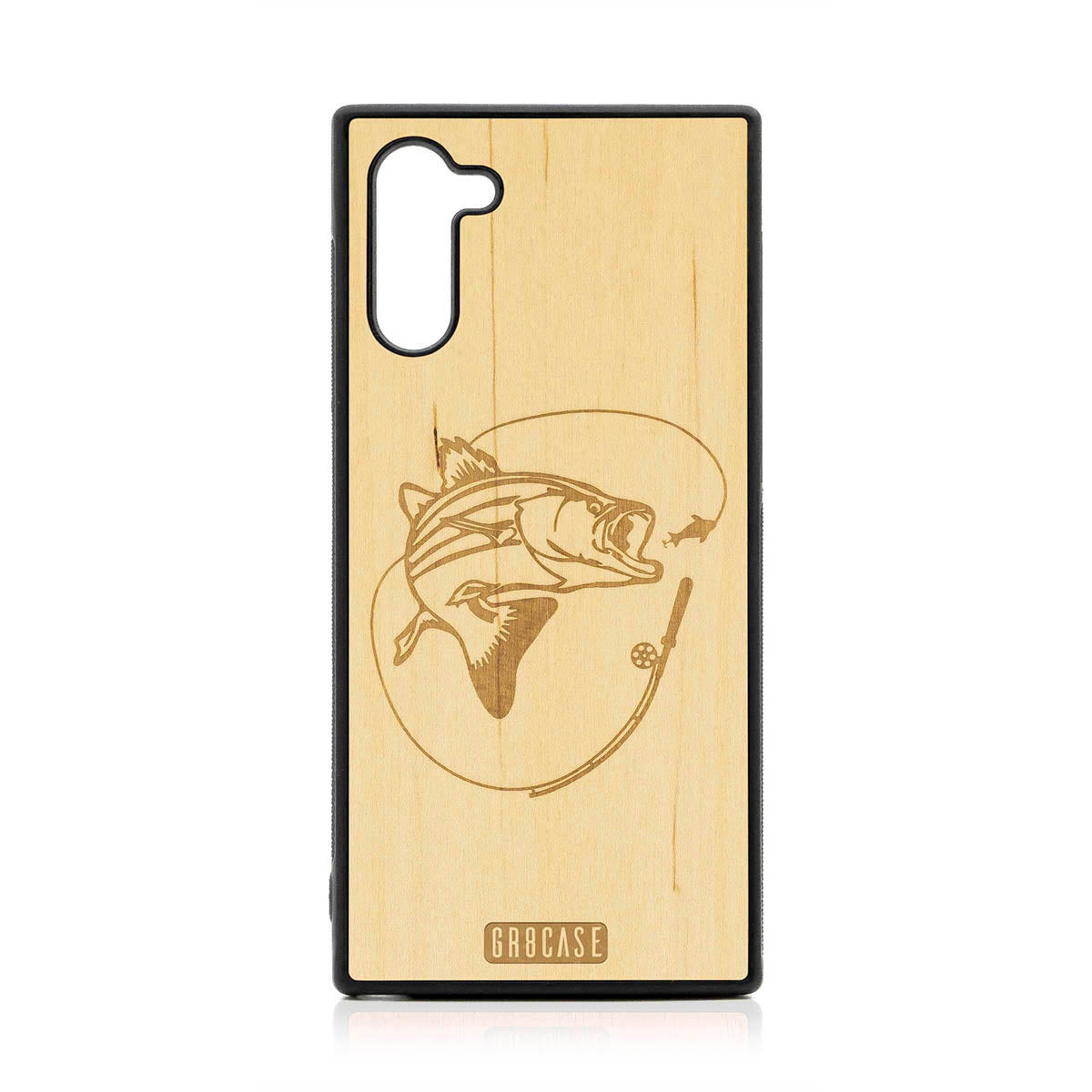 Fish and Reel Design Wood Case For Samsung Galaxy Note 10 by GR8CASE