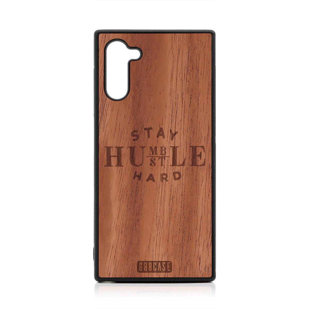 Stay Humble Hustle Hard Design Wood Case Samsung Galaxy Note 10 by GR8CASE