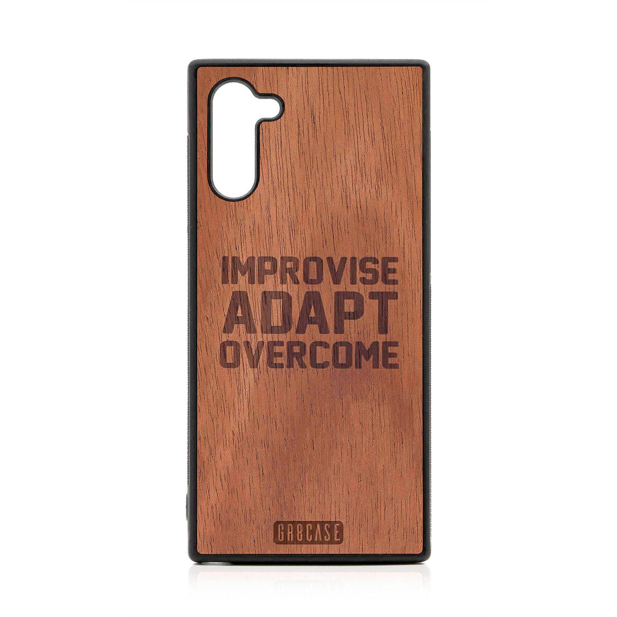 Improvise Adapt Overcome Design Wood Case For Samsung Galaxy Note 10