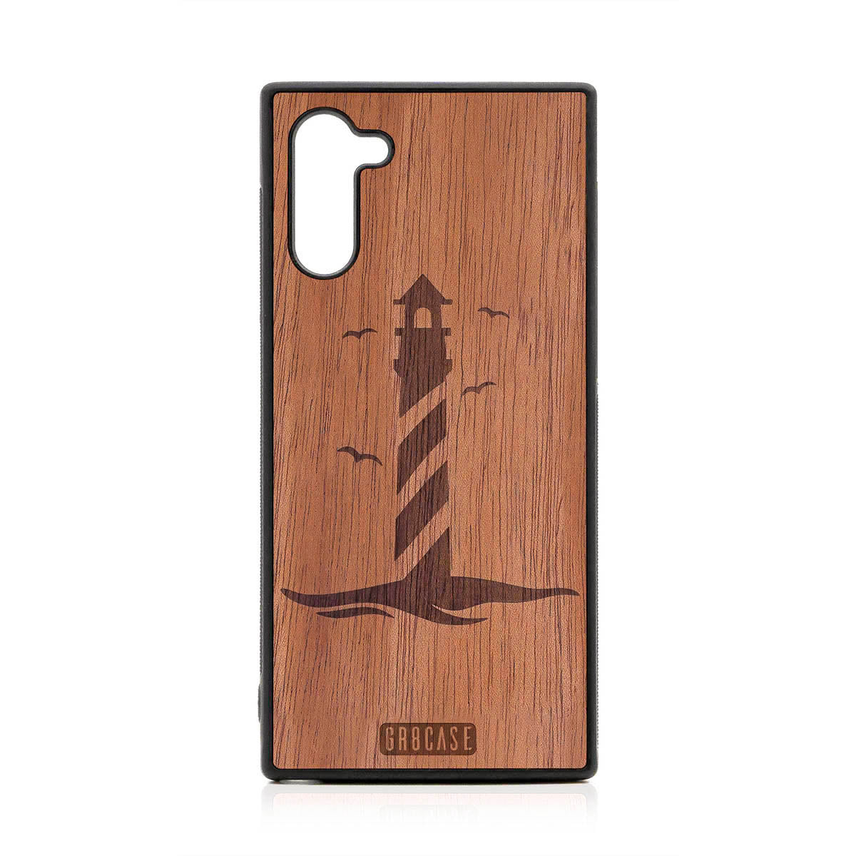 Lighthouse Design Wood Case For Samsung Galaxy Note 10