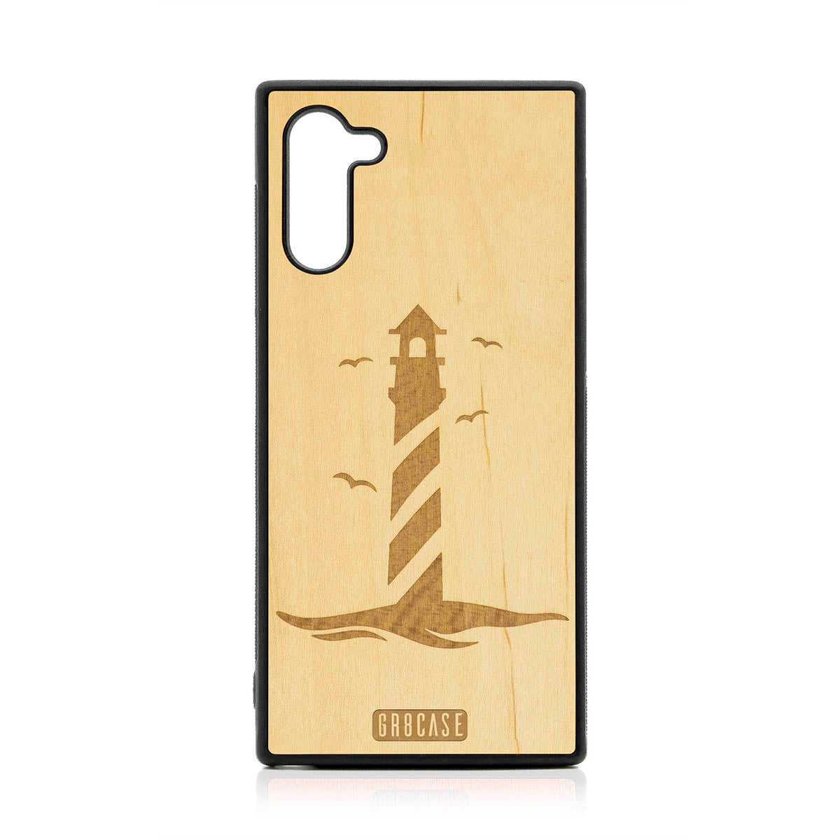 Lighthouse Design Wood Case For Samsung Galaxy Note 10