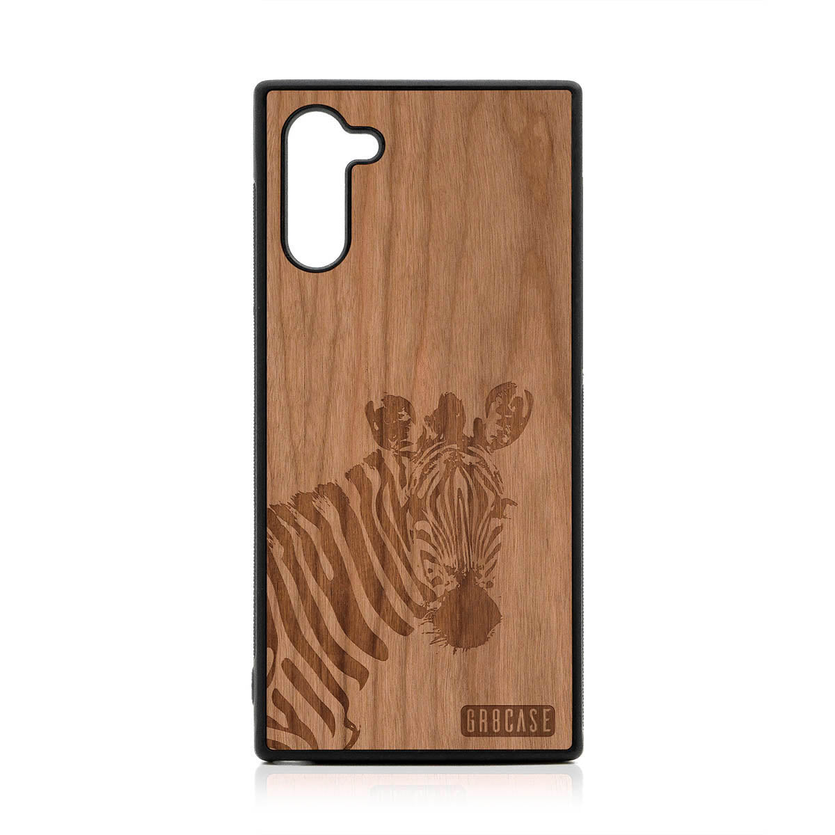 Lookout Zebra Design Wood Case For Samsung Galaxy Note 10