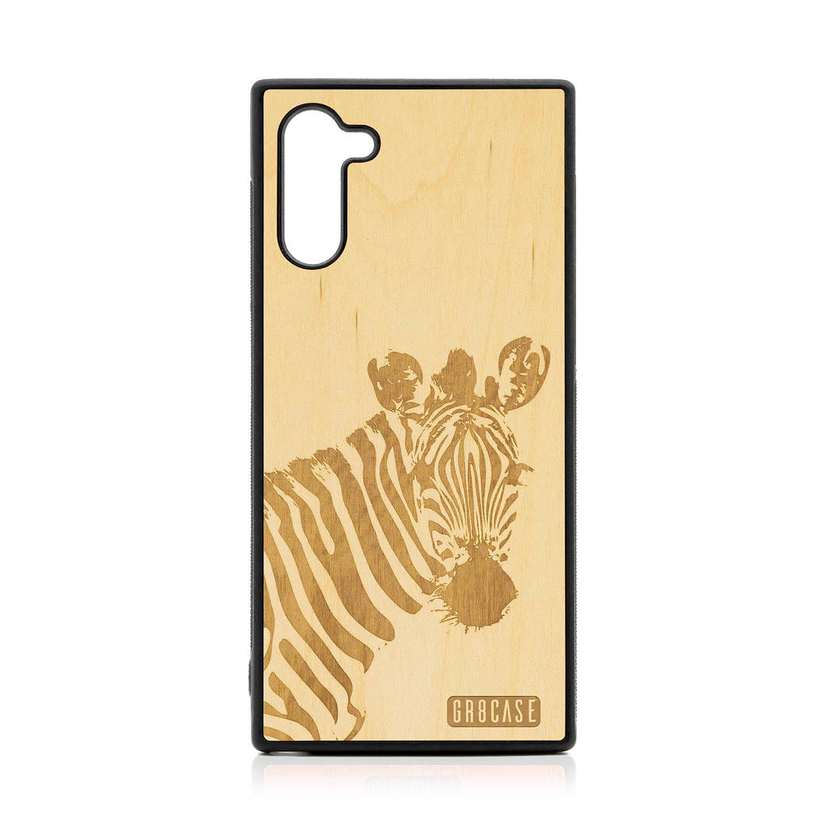 Lookout Zebra Design Wood Case For Samsung Galaxy Note 10