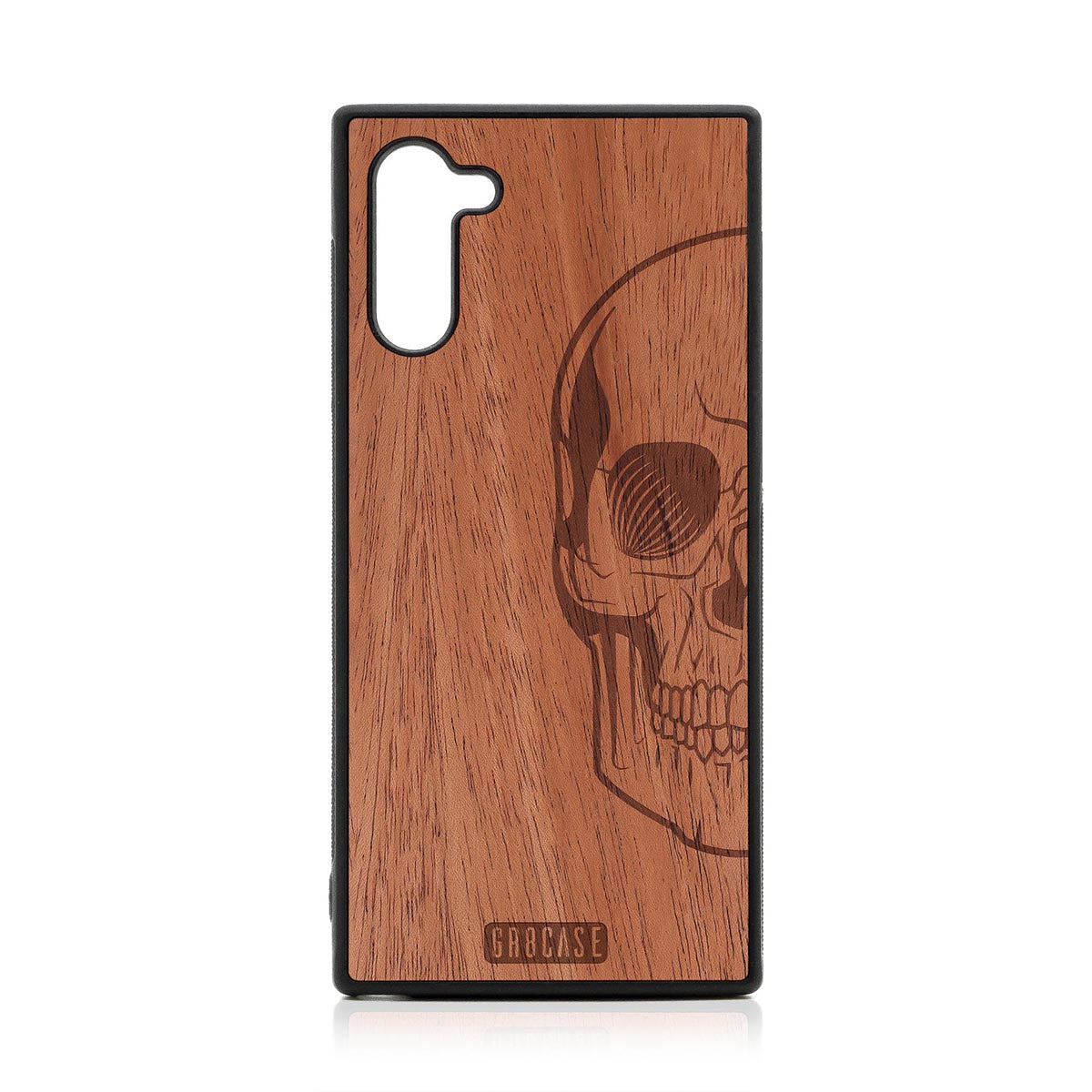 Half Skull Design Wood Case Samsung Galaxy Note 10 by GR8CASE