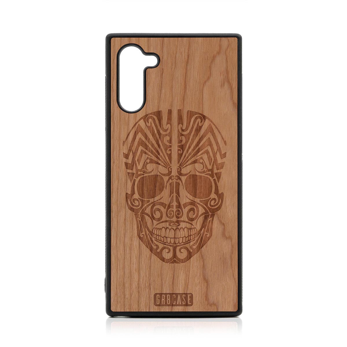 Tattoo Skull Design Wood Case Samsung Galaxy Note 10