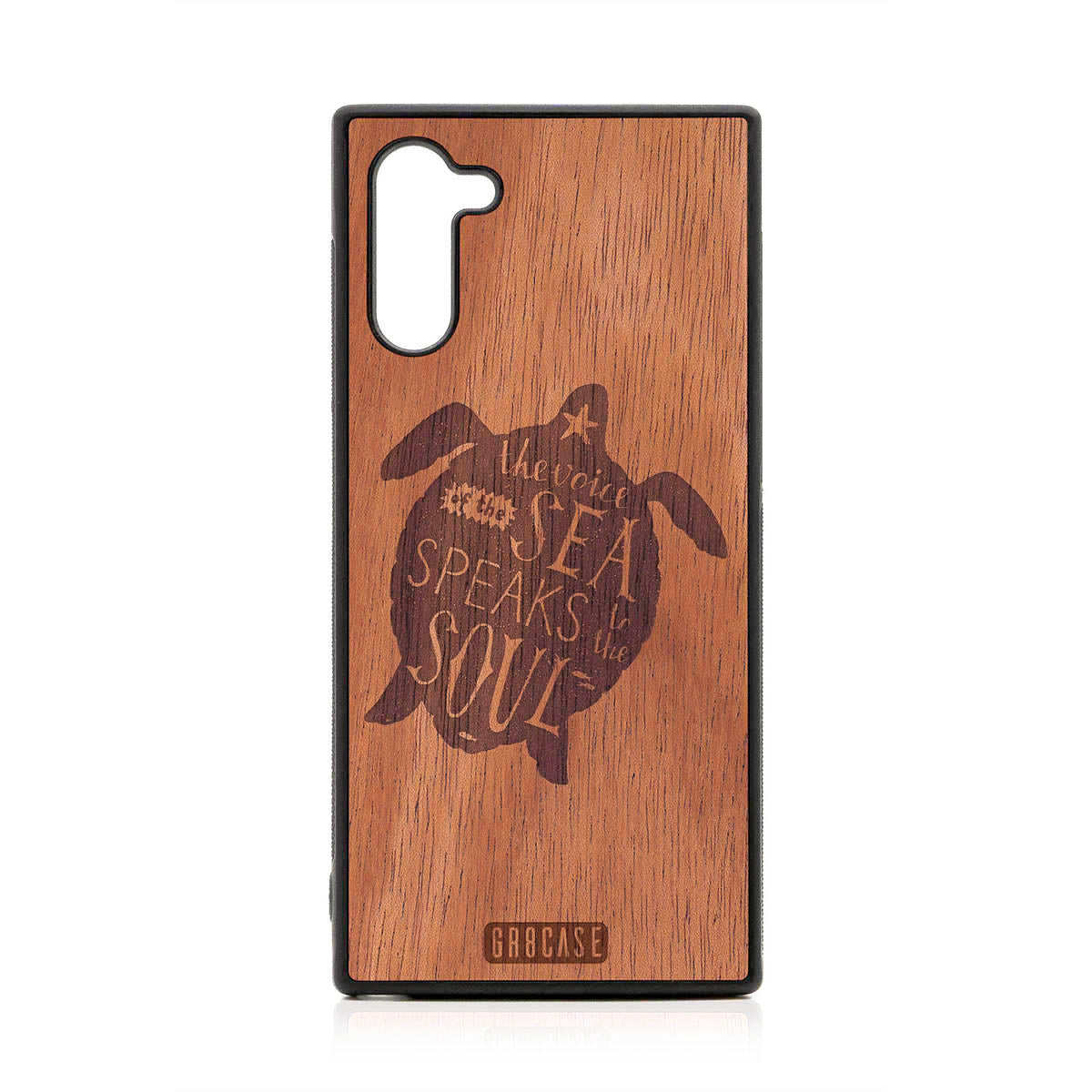 The Voice Of The Sea Speaks To The Soul (Turtle) Design Wood Case For Samsung Galaxy Note 10