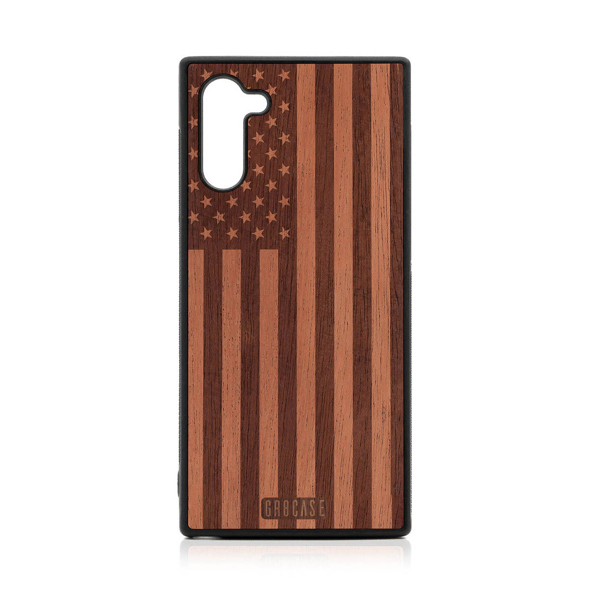 USA Flag Design Wood Case Samsung Galaxy Note 10