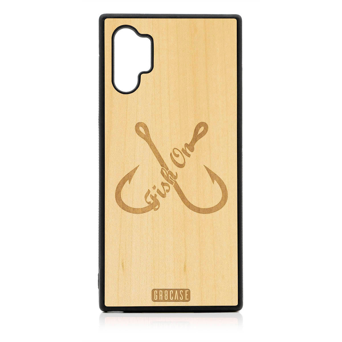 Fish On (Fish Hooks) Design Wood Case For Samsung Galaxy Note 10 Plus by GR8CASE