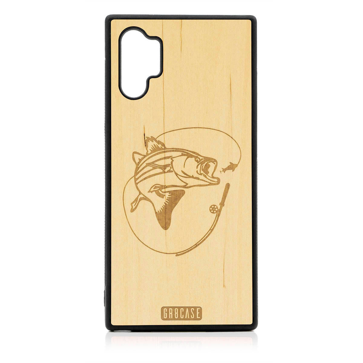 Fish and Reel Design Wood Case For Samsung Galaxy Note 10 Plus by GR8CASE